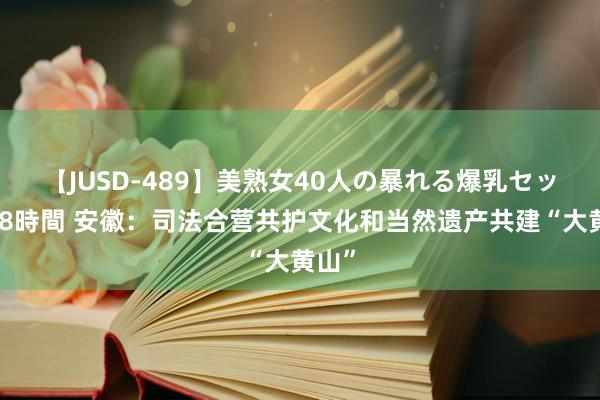 【JUSD-489】美熟女40人の暴れる爆乳セックス8時間 安徽：司法合营共护文化和当然遗产共建“大黄山”