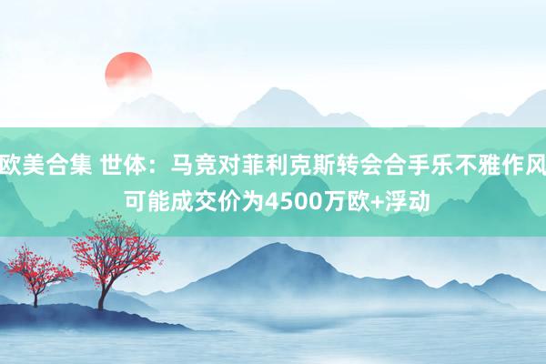 欧美合集 世体：马竞对菲利克斯转会合手乐不雅作风 可能成交价为4500万欧+浮动