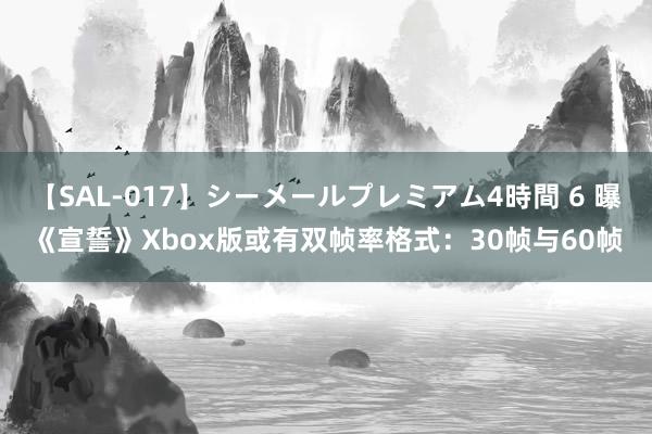 【SAL-017】シーメールプレミアム4時間 6 曝《宣誓》Xbox版或有双帧率格式：30帧与60帧